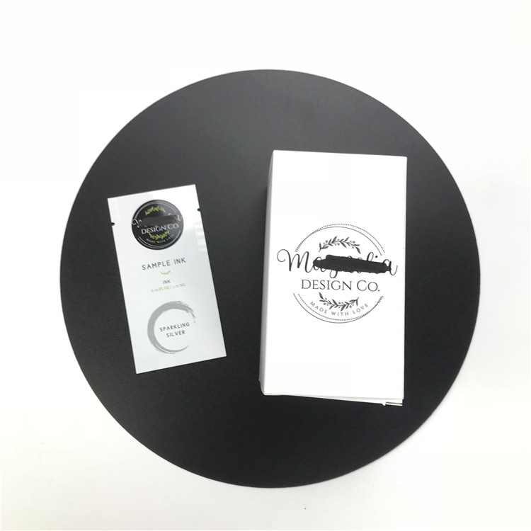 Customized Disposable Small Sample Pouch For Facial cleanser Eye Serum Three Side Sealed Sachet For Makeup Products