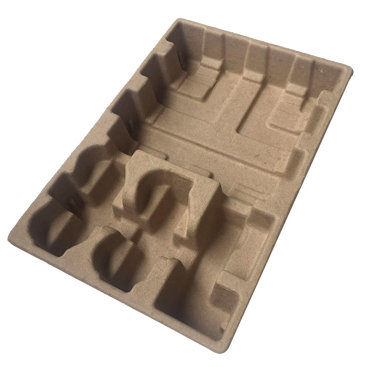 Dry Press Eco Recycled Corrugated Box Tray Sustainable Brown FSC Approved For Electronic