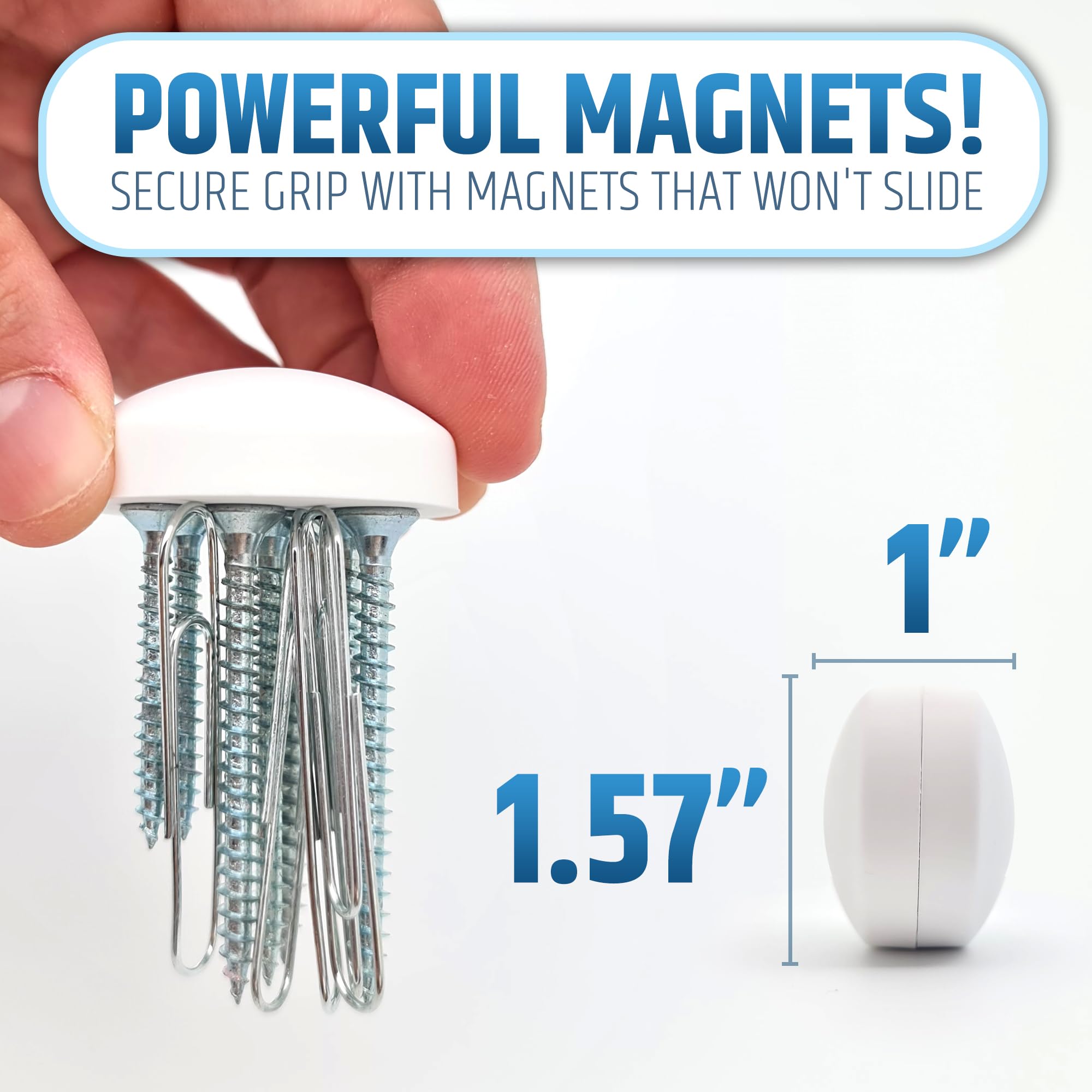 Customized Magnetic Curtain Weights with D40*15 mm Ferrite Magnet and Rubber Material