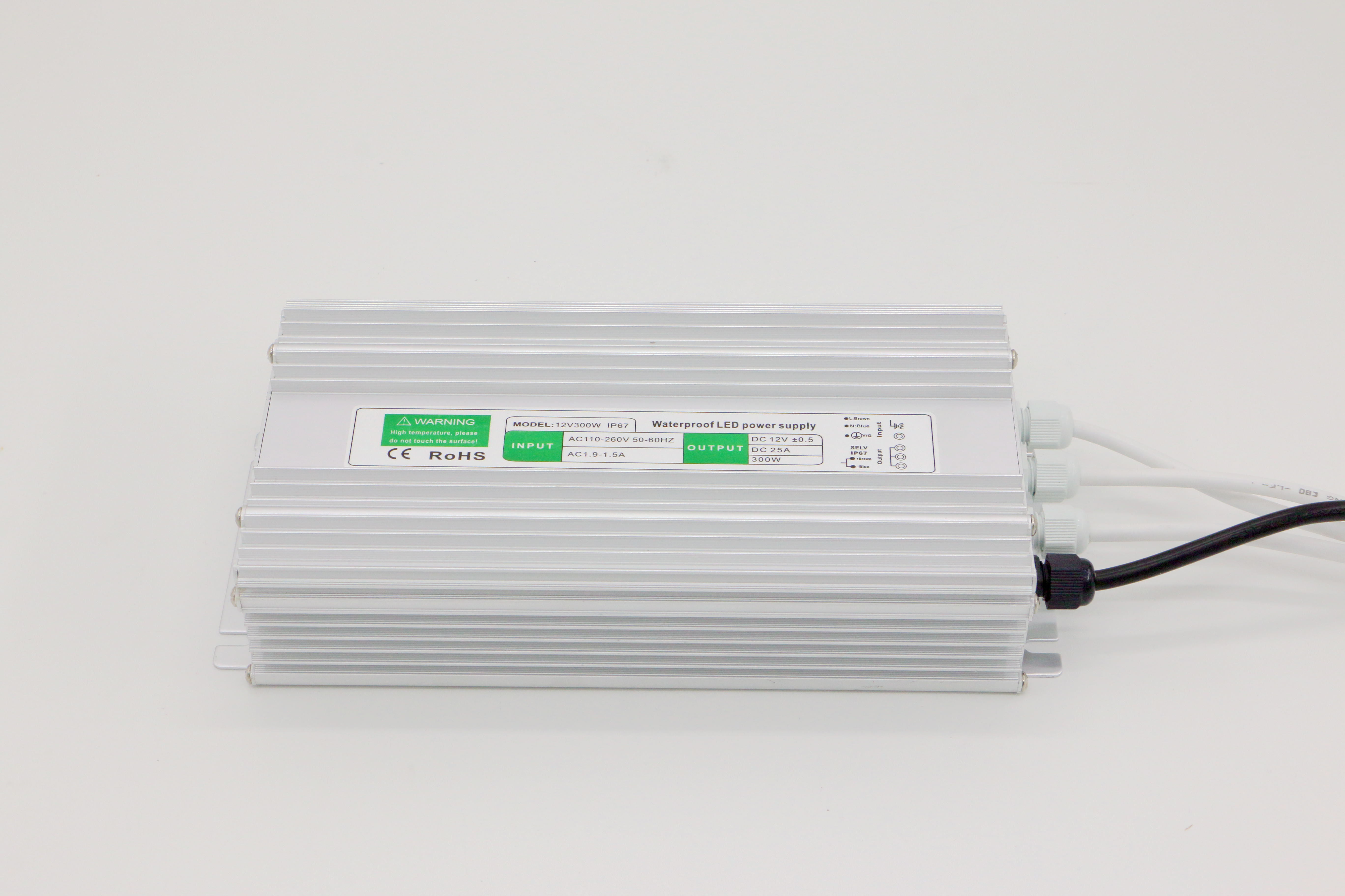 water proof smps 12V25A300W single output SMPS with CE DC12V300W full watt Iron Case for LED Lighting Factory Outlet
