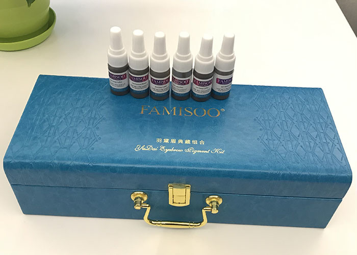 Famisoo Permanent Makeup Eyebrow Pigment Kit For Manual Pen And Machines