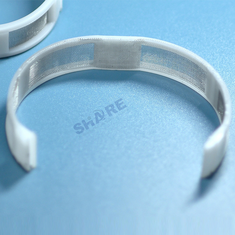Glass Fiber Reinforced Plastic PA6.6 GF30 Clips Filter 304 Stainless Steel Mesh Insert Molded