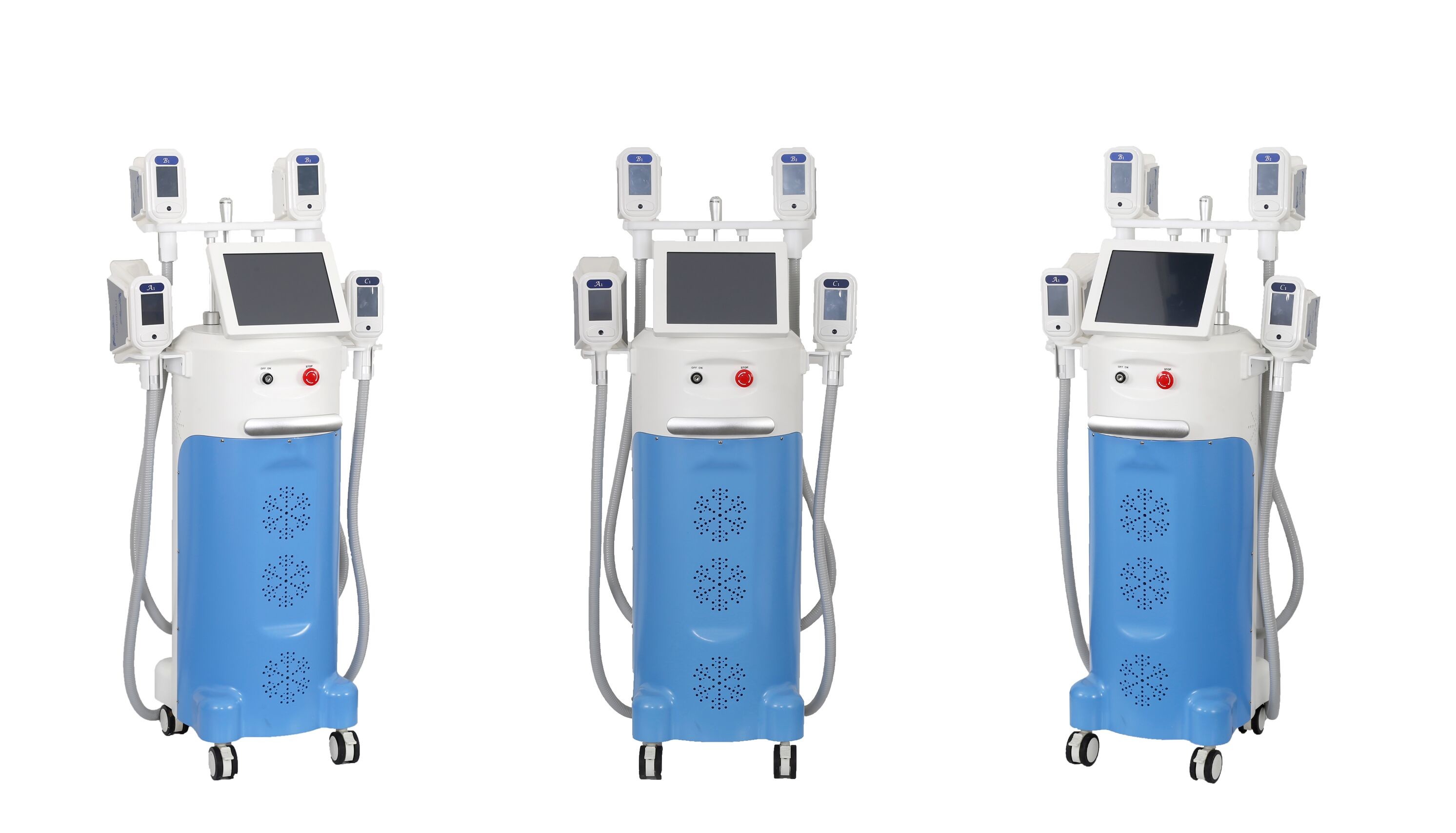 Newest 360 degree 4 handles face body lipo sculpting solution cryolipolysis slimming machine