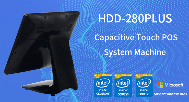 Resolution 280 Plus POS Terminal with Capacitive Touch Panel and External Printer Option