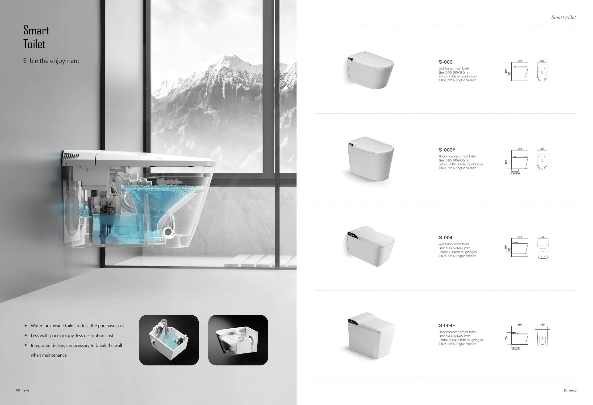 Auto Flush Foot Sensor Modern Smart Toilet Elongated One Piece Tankless Cupc With Led Display
