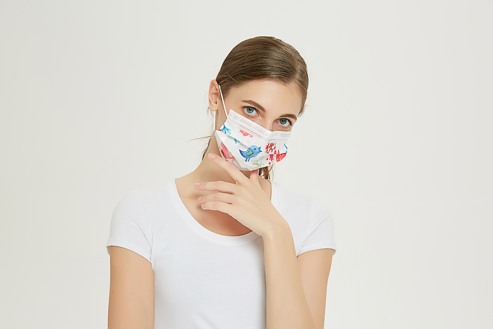 S&J Wholesale OEM daily use adult kids 3ply custom printed face mask disposable printed face mask