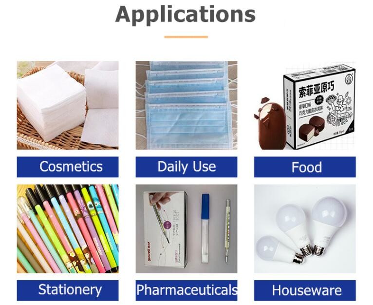 Multifunction Automatic Ointment Tissue Boxes Cartoning Machine For Cosmetic Bulb Food Packaging