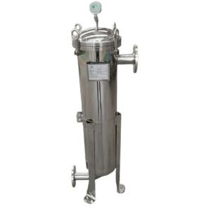China Stainless steel bag type filter equipment used in water treatment industry for solid liquid separation on sale