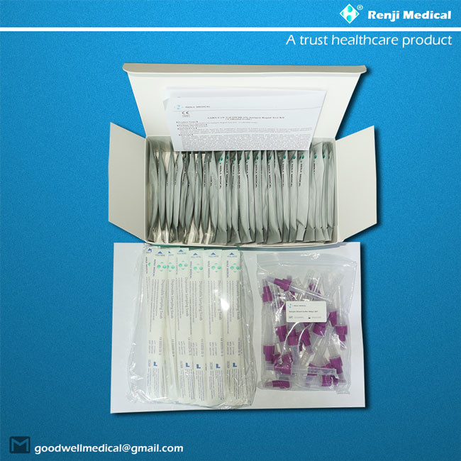 Fast Safety Coronavirus Antigen Detection Kit Saliva Antigen Test Kit Coloidal Gold