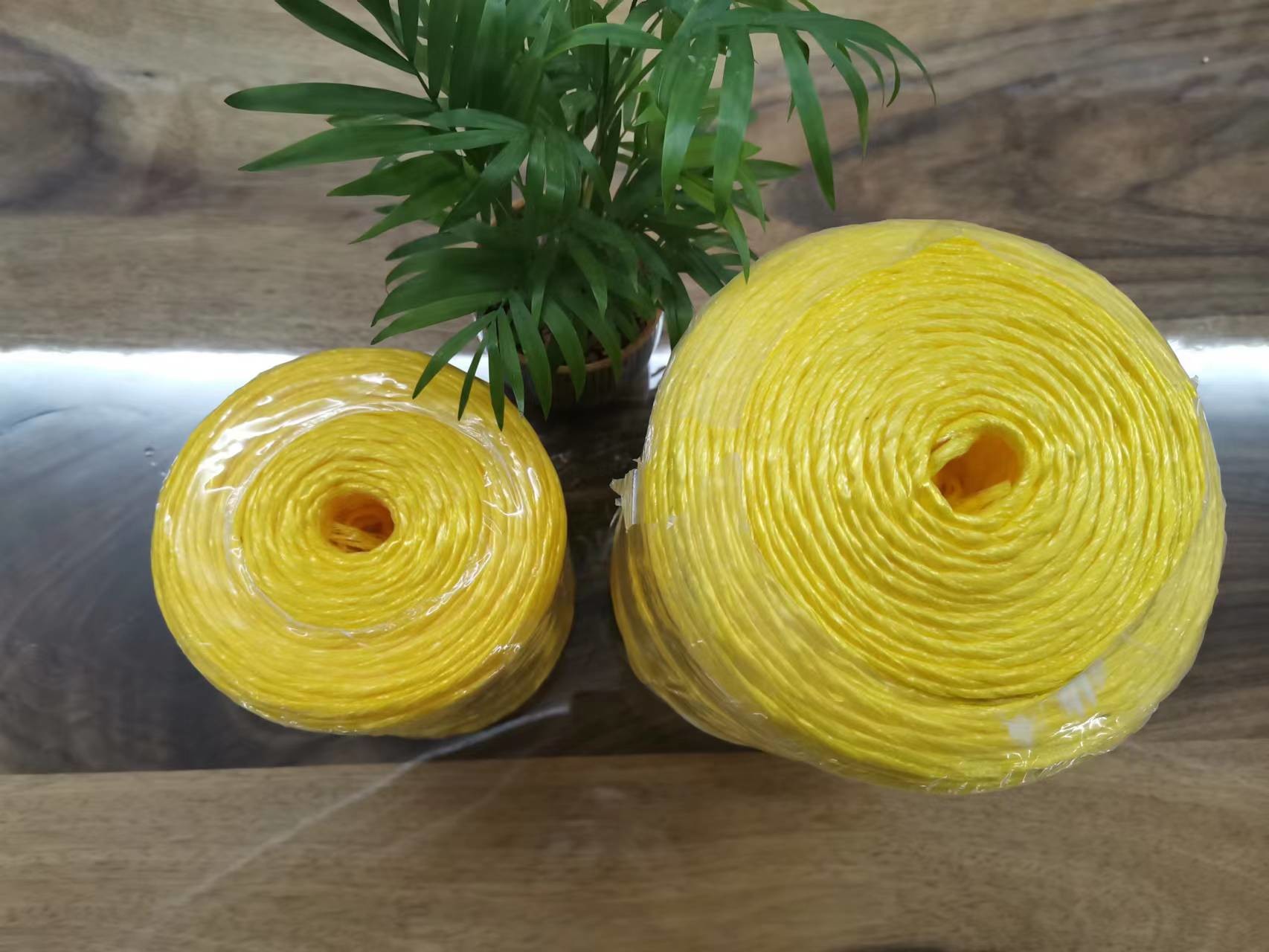 Yellow Color 2mm Pp Baler Twine 1000g 2000g For Agriculture Packing
