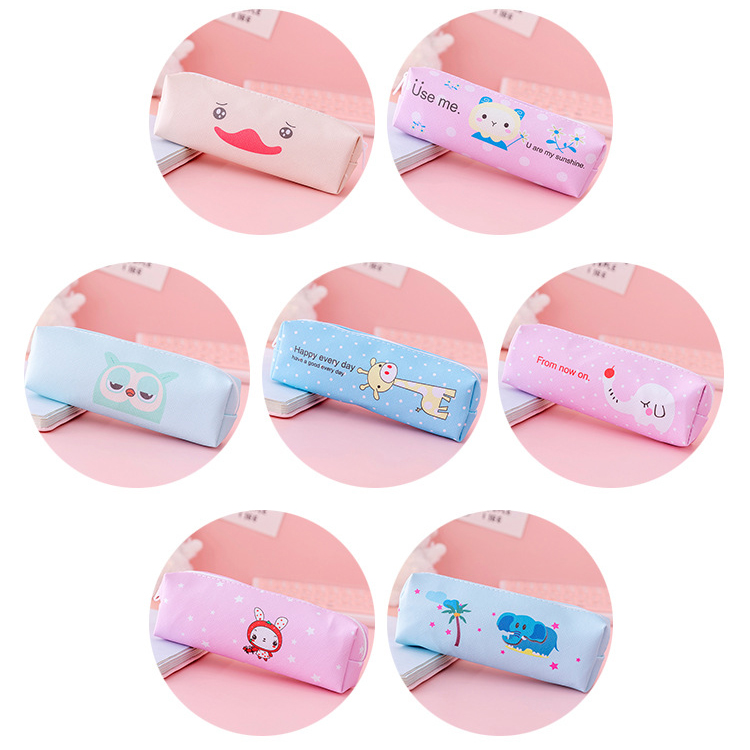 Cute School Pencil Case with Custom Design by Talented Artist and Zipper Closure