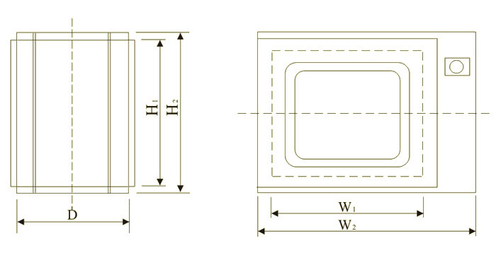 Surface Baking Treatment Cleanroom Pass Through Box Clean Area UV Lamp