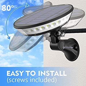 RoHS IP65 1.2V Solar Motion Sensor Wall Light Ufo Solar Lights For Garden