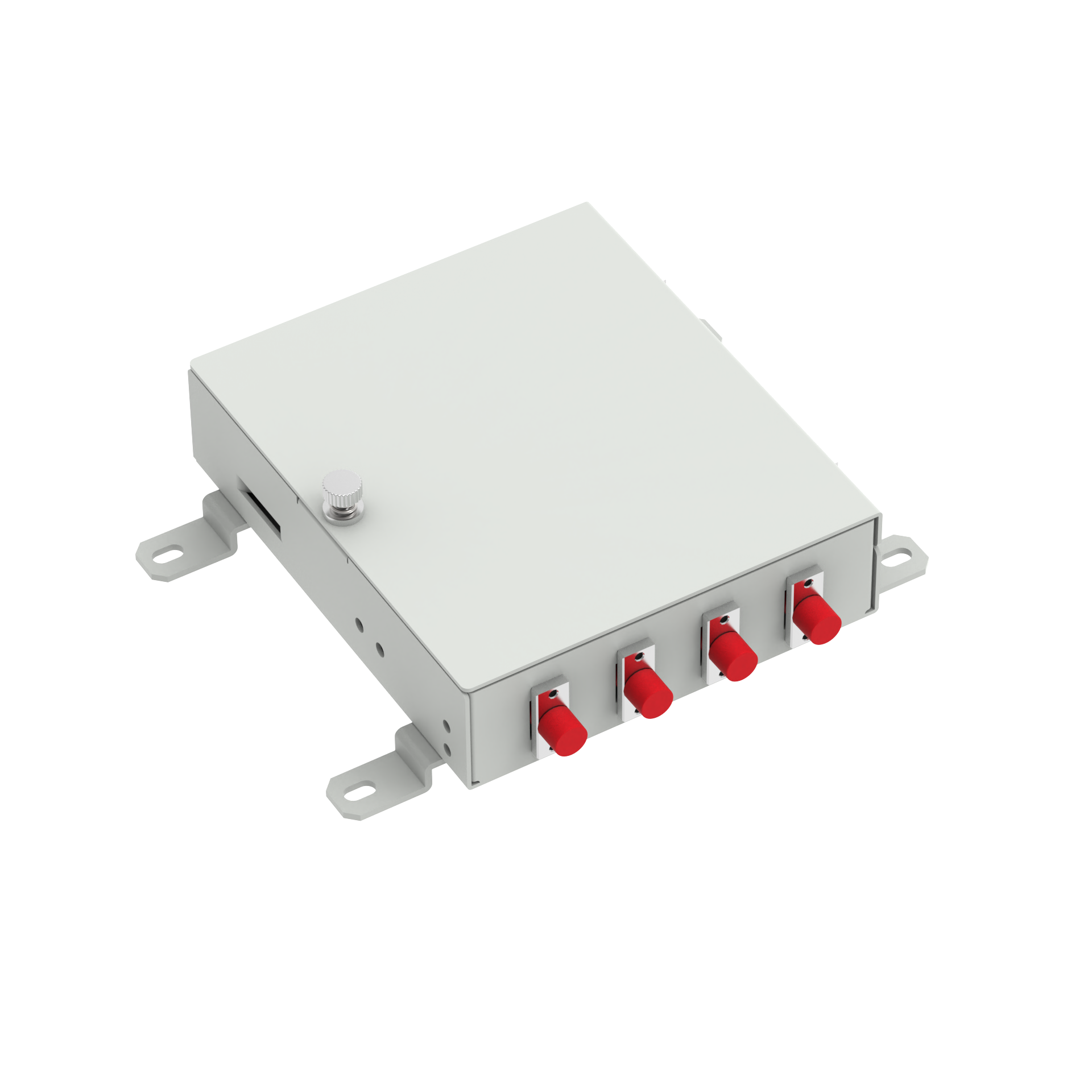 5- FC UPC Type 4 Cores Fiber Optic FTTH Terminal Box Ideal for Network FTTH Solutions