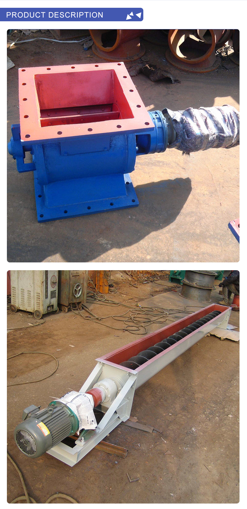 Customized Flange Size High Temperature Industrial Rotary Feeder for Powder Discharge