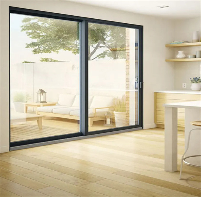 Residential Aluminium Sliding Doors With Thermal Break And Stainless Steel Screen