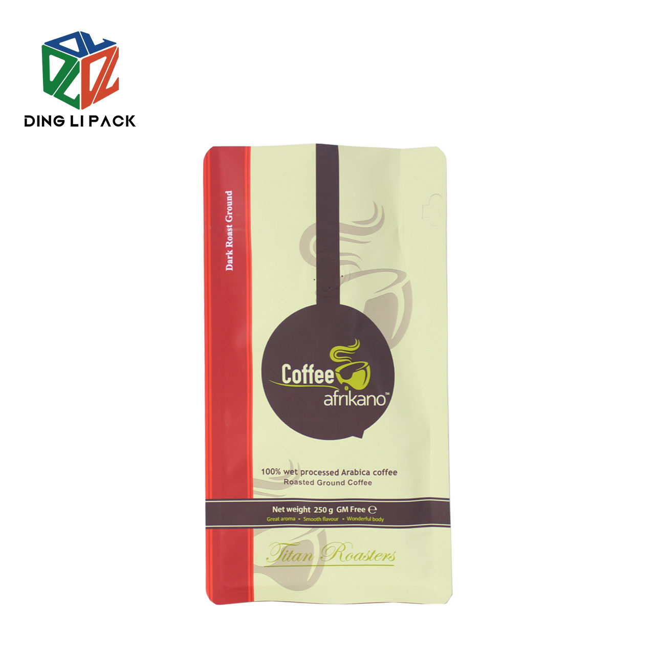 Multifunction Brown Kraft Paper Pouch Seasoning Bag For Powdered Sugar
