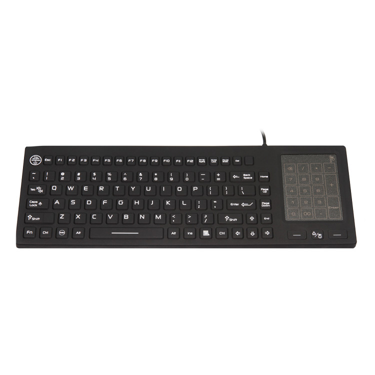 Custom Printing Silicone Rubber Keyboard , Waterproof Usb Keyboard Ce Approvals