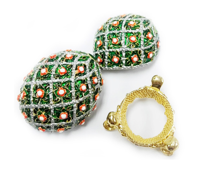 Faberge Egg Trinket Jewelry Box with Rose for Sale Rose Jewelry Trinket Box Rose Green Egg Christmas Wedding Gift