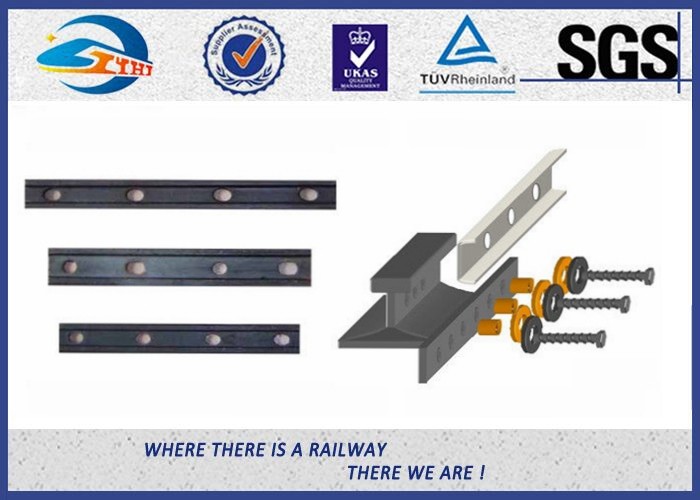 45# Steel 6 Hole Railway Fish Plate Rail Splice Bar With Color Painting