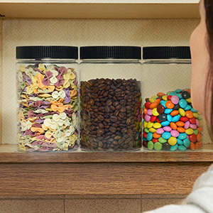 plastic jars