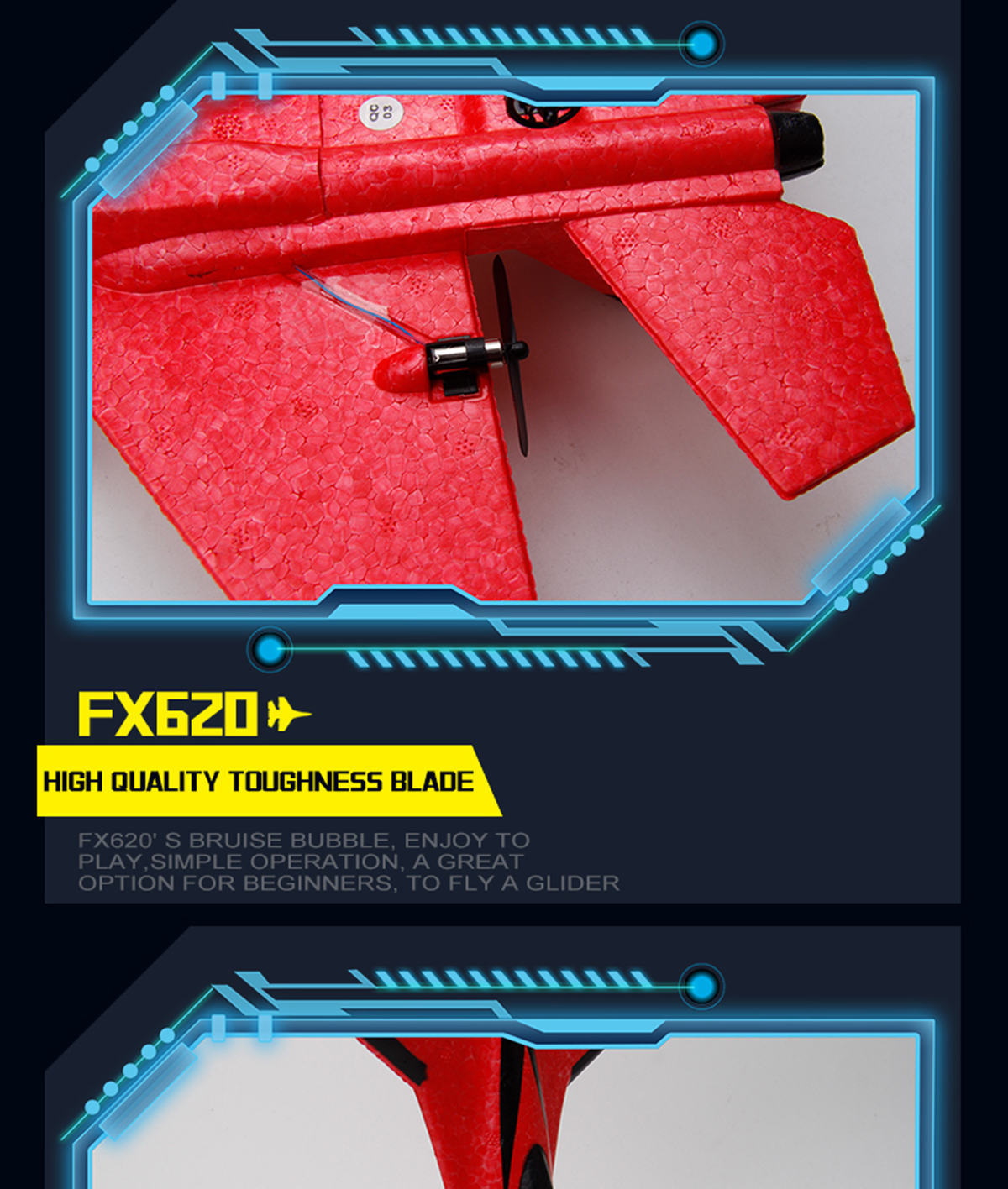 2.4g Frequency Epp Foam Airplane Fx-620 Rc Glider Su-35 Rc Airplane Remote Control Fighter Hobby Plane Glider Airplane Toys