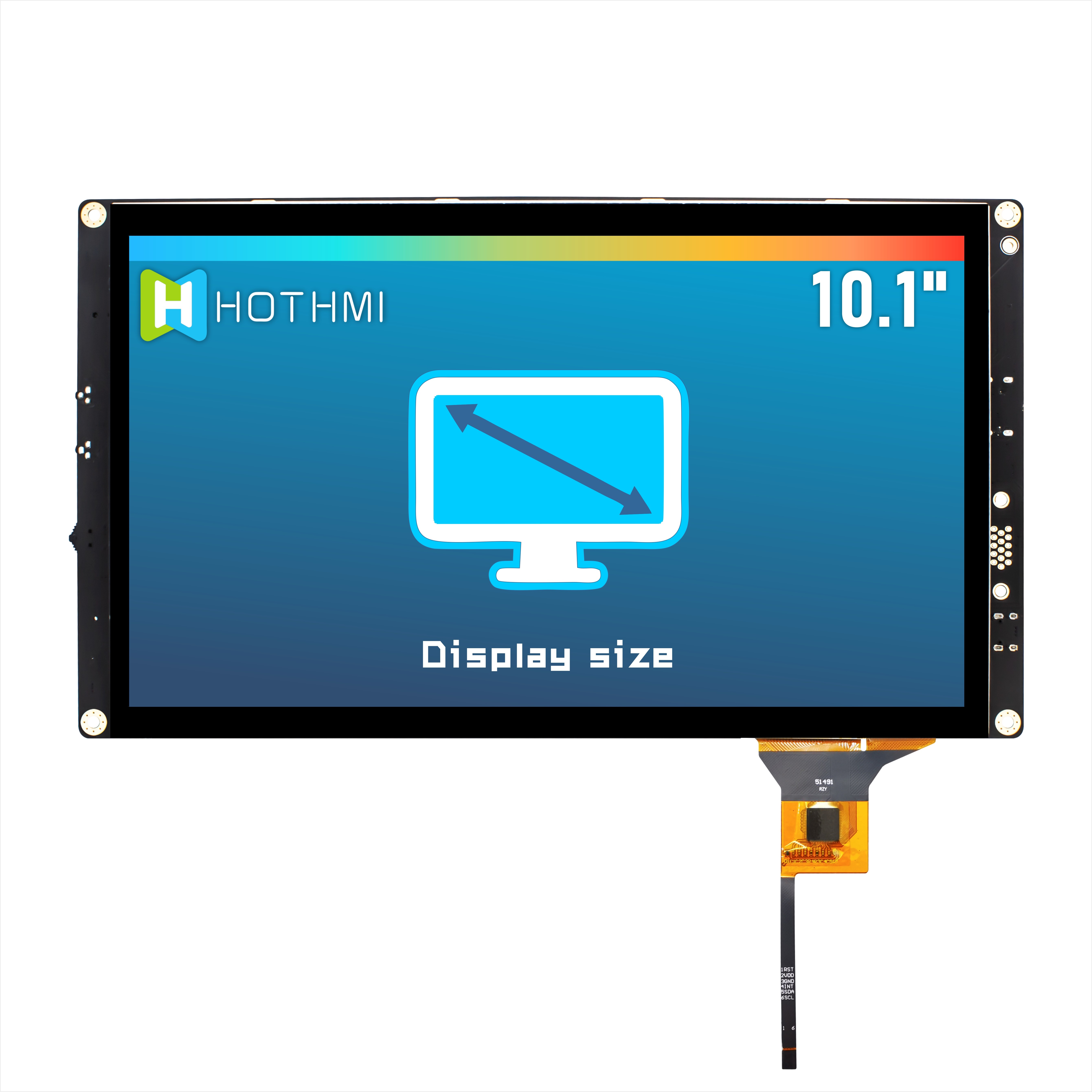 10.1 Inch HI IPS 1024x600 TFT LCD Module Display Capacitive Touch With Raspberry Pi