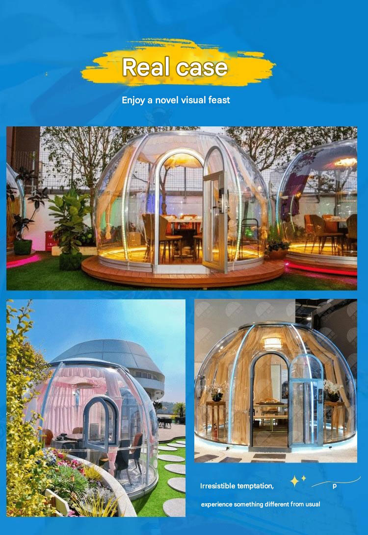 Hotel Sun Room PC Mobile Outdoor Afternoon Tea Restaurant Star Room Spherical Transparent Bubble Room