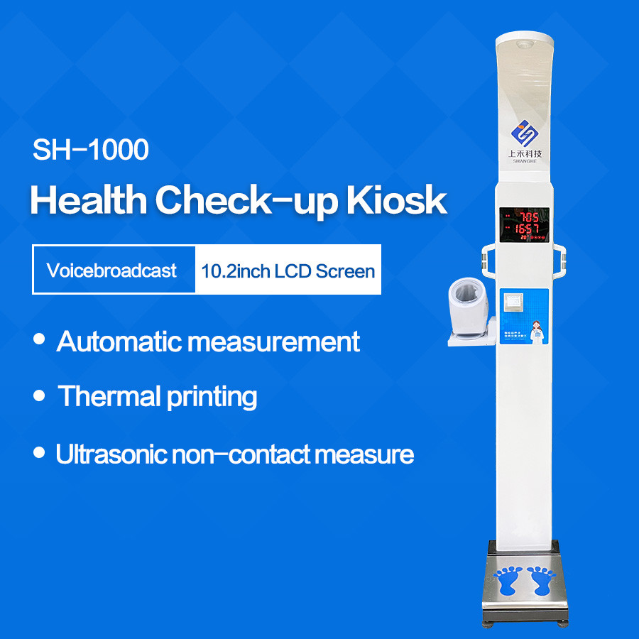 Ultrasonic Digital Height Weight Blood Pressure Scale Body Fat Analyzer Scale SH-1000