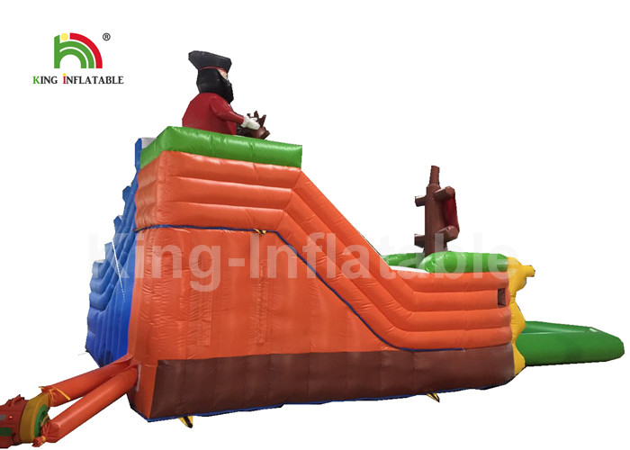 0.9mm PVC Inflatable Water Parks Pirate Ship Type / Inflatable Water Activities