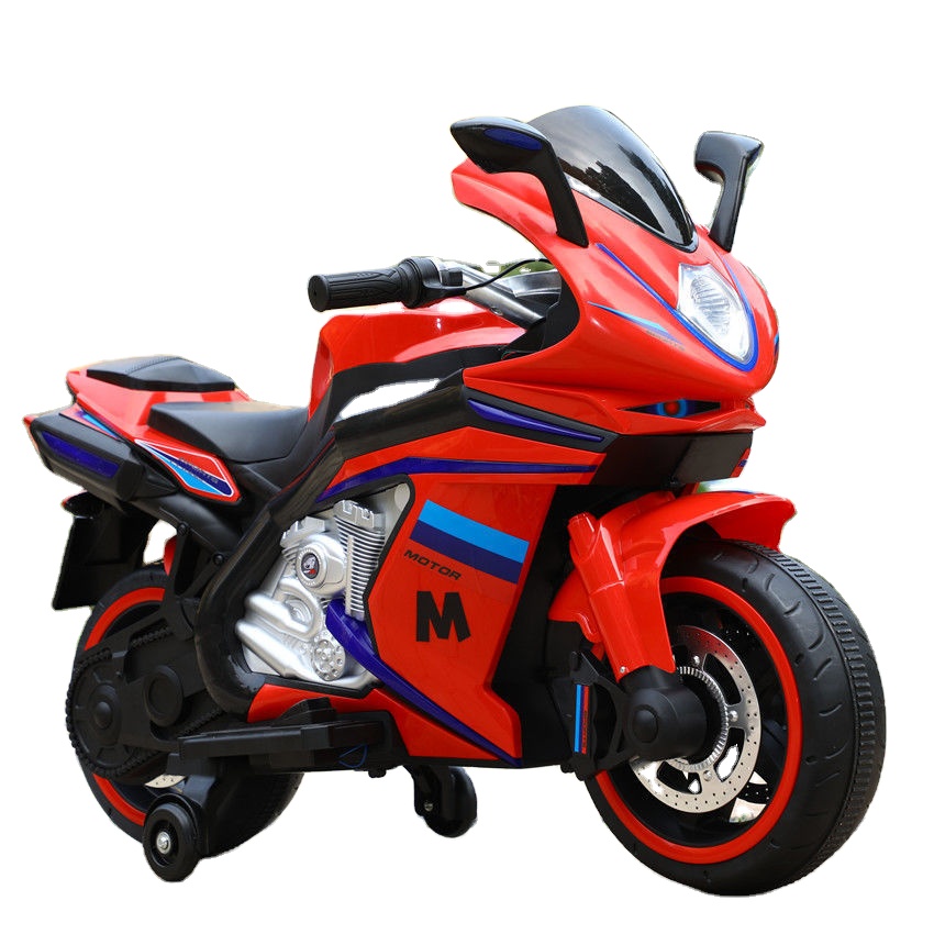 2-8 Years Old Kids Ride On Motorcycle with Music and Light/12V Rechargeable Battery