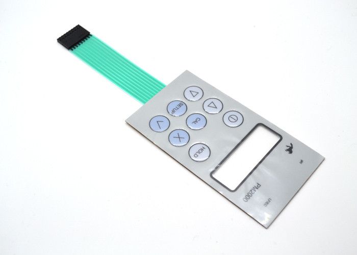 Embossed Tactile Waterproof Membrane Switch With Protection Film On Overlay