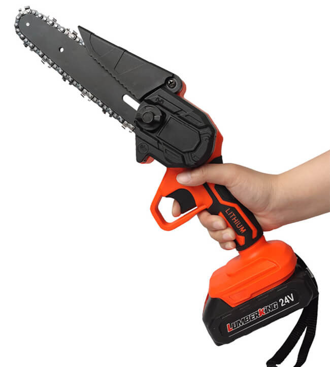 OEM 6 Inch Handheld Mini Chainsaw Lithium Portable Cordless 4 Inch Handheld Chainsaw