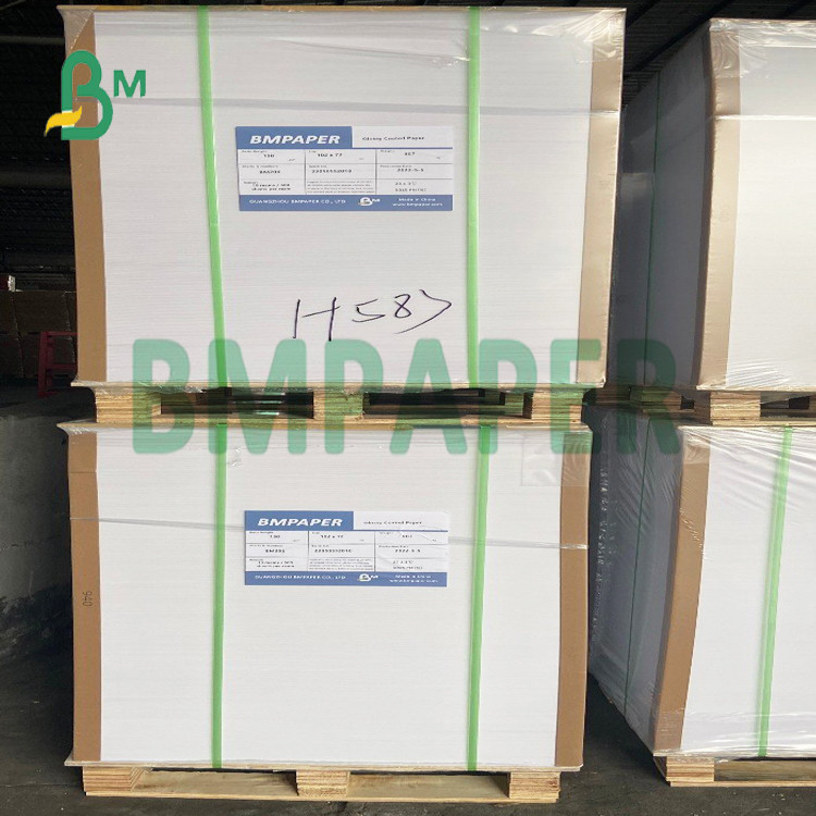 Double Side Coated with Good Durability Glossy-Surfaced Paper