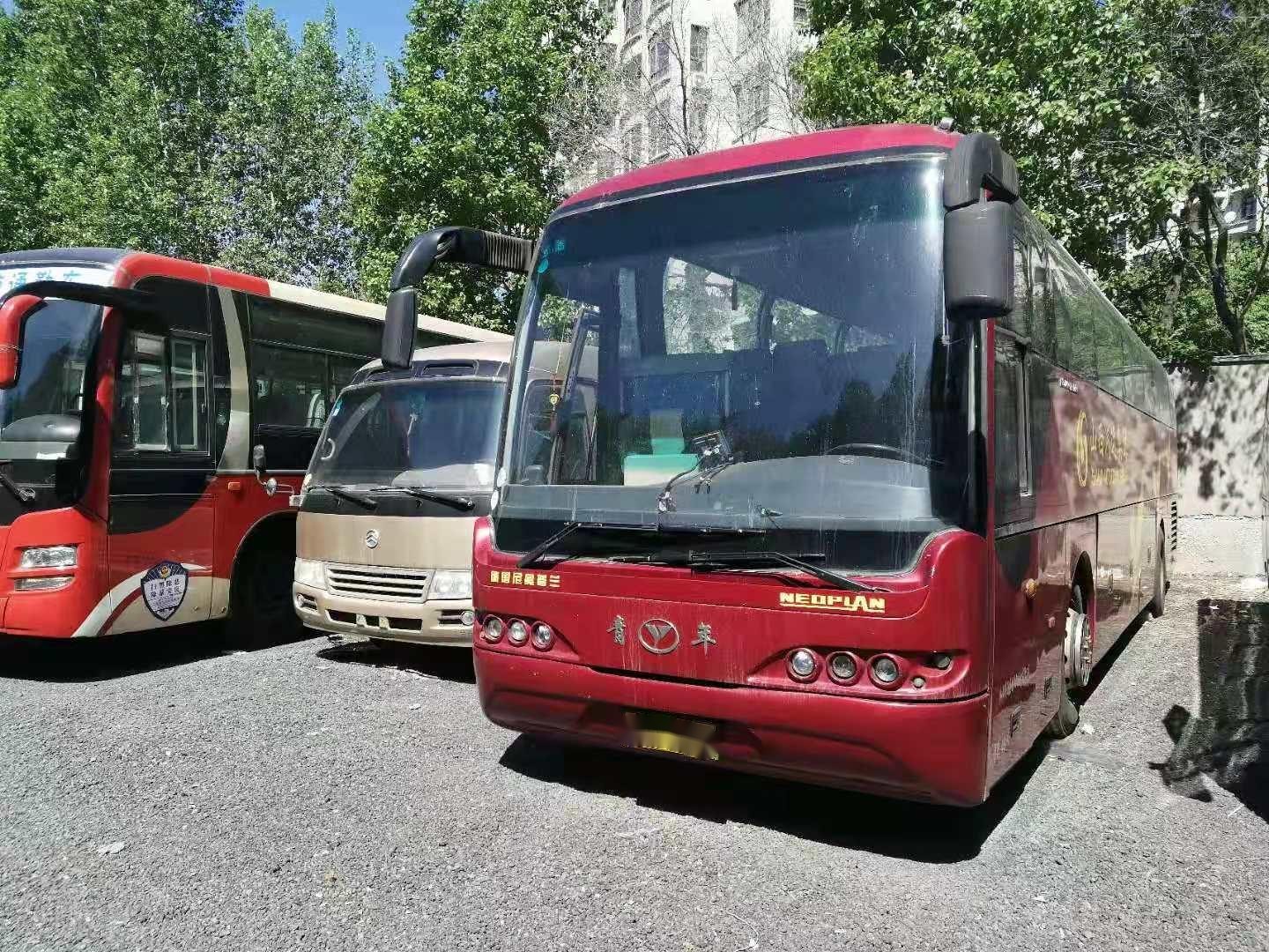 Used Youngman Bus NEOPLAN Chassis 48seats Airbag Double Doors Left Steering Rear Engine Used Passenger Bus