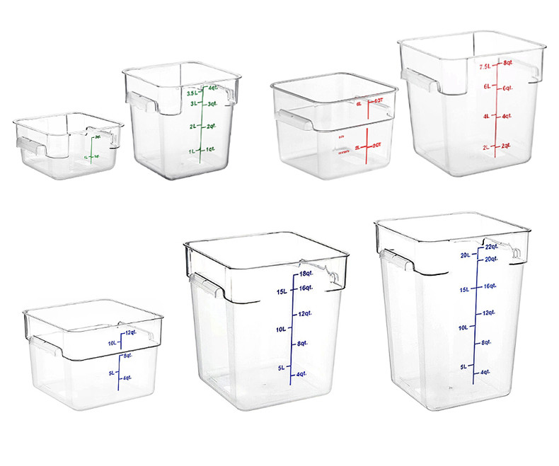 Sustainable Recyclable Plastic Food Storage Container Rice Storage Kitchen Organizer PC Food Storage Container