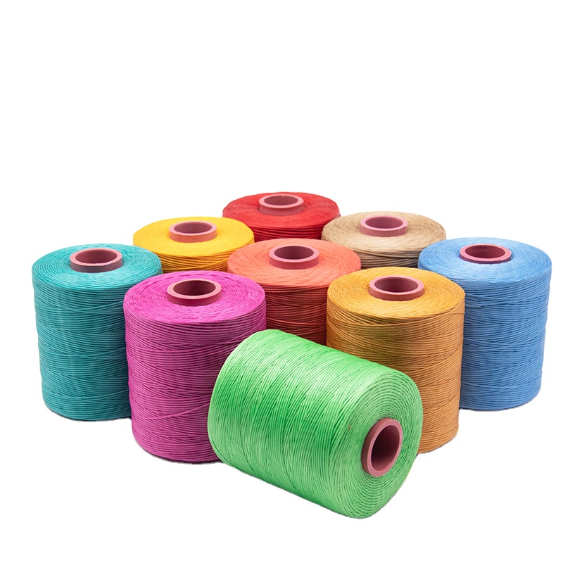 Flat Waxed Thread Type 1mm 210D Yarn Count Sewing Thread for Crochet