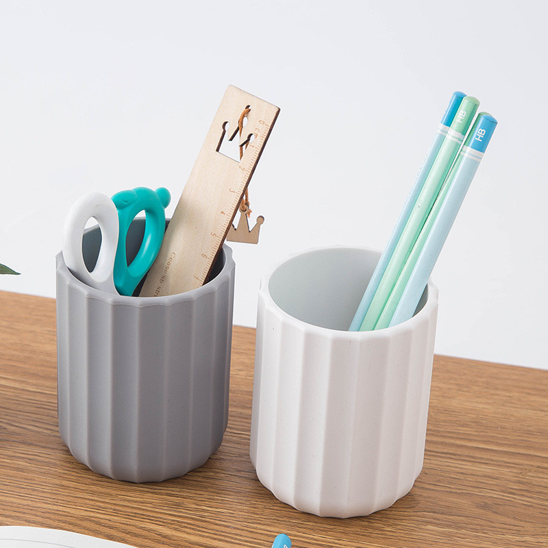 Silicone Waterproof Pencil Holder For Desk Simple Modern Minimalist Makeup Organizer Shool Office Supplies For Home Kids