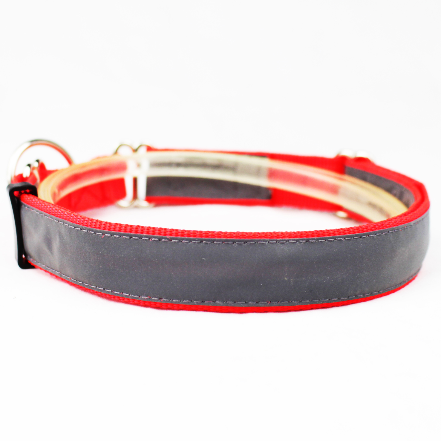 C503 Wholesale Adjustable Custom Print LOGO Reflective Tape Pet Dog Collar