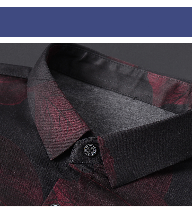 Custom Plus Size Viscose/Polyester/Spandex Long Sleeve Dress Shirt for Men's Shirts