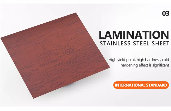 Marbling Laminated Stainless Steel Sheet Decorative Metal Wall Panel 201 304