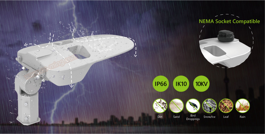 Integrated 160lm/W 150W IK10 Outdoor street led light