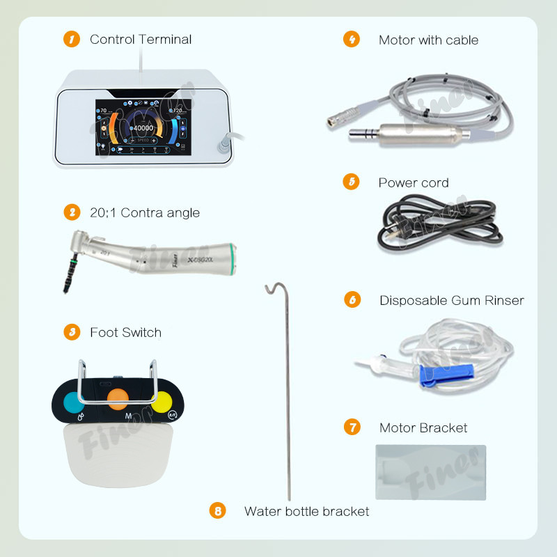 Stable Piezoelectric Surgical Unit , Lightweight Dental Implant Surgical Motors