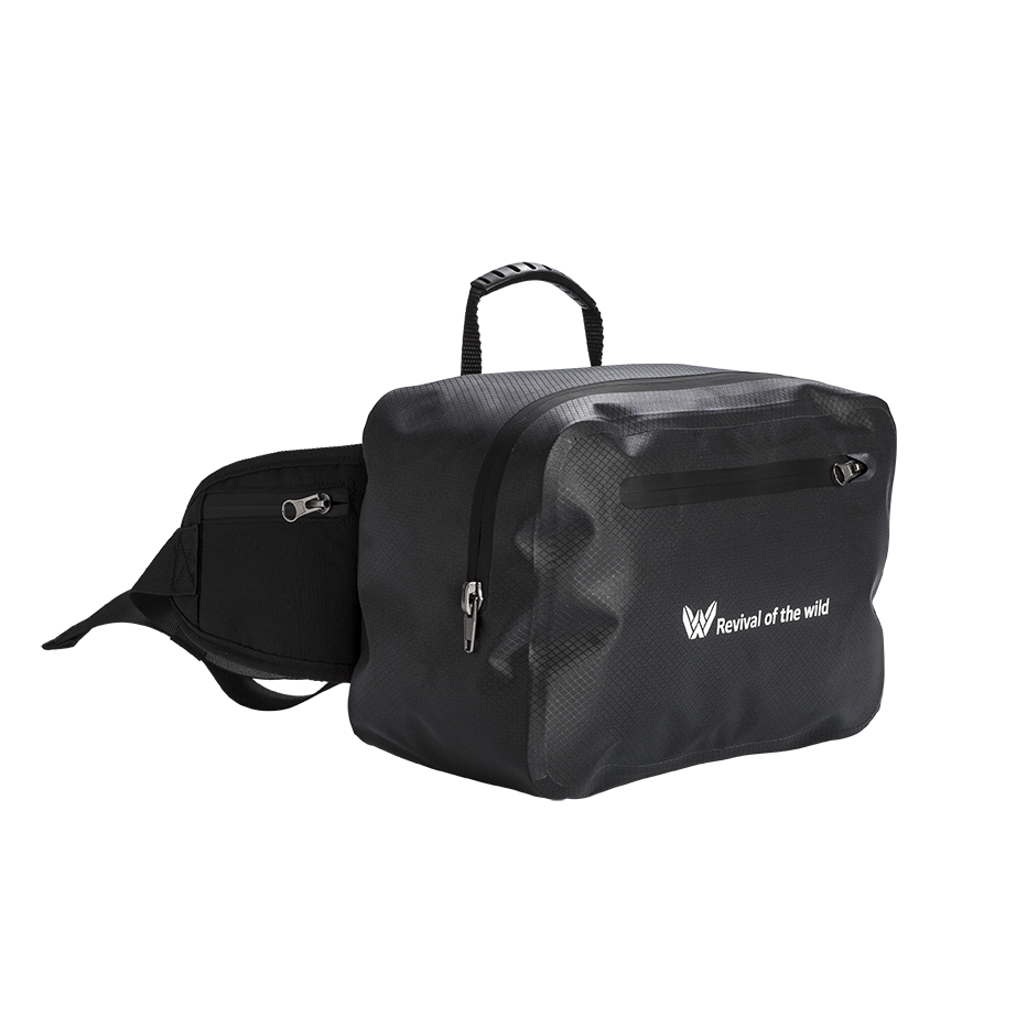 600D PU TPU Waterproof Waist Bag for Outdoor Sports