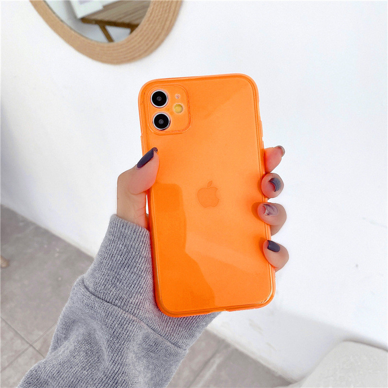 Tpu Florescent Shockproof Mobile Phone Covers For Iphone 6 7 8 X 11 12 Pro Max