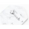 Buy cheap Stainless Steel Eternal Heart Key Pendant Necklace Skeleton High Polishing from wholesalers
