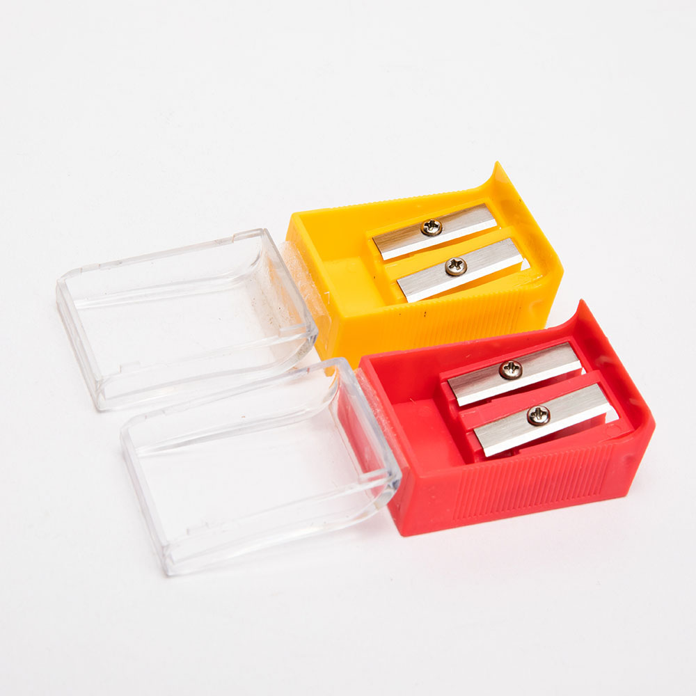 School Kids Stationery Dual Hole Pencil Sharpener 11mm