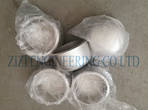 Weld On Stainless Steel Pipe Fittings 4 " Sch10S ASME B36 19 Seamless Cap