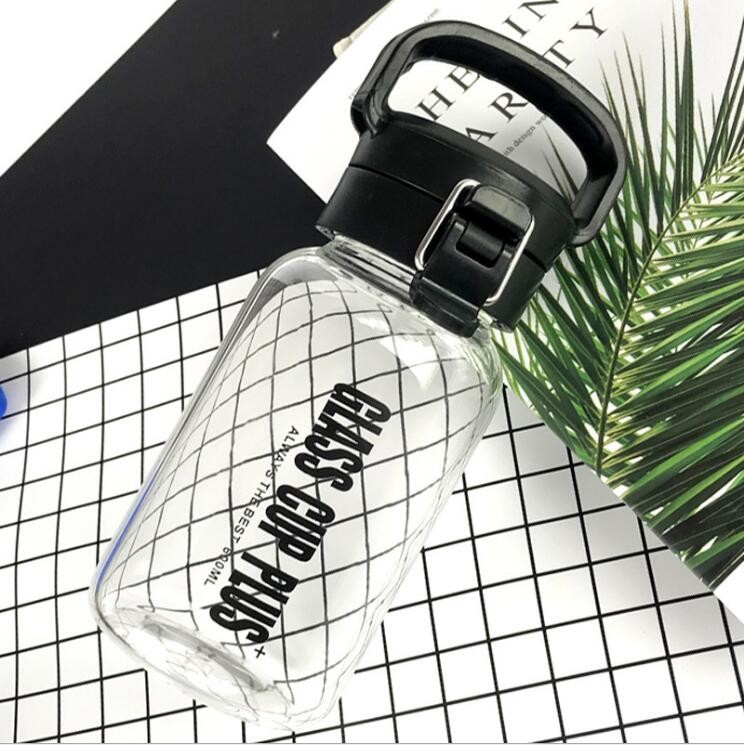 1000ml Glass Water Bottle With Silicone Sleeve And Leakproof Lid
