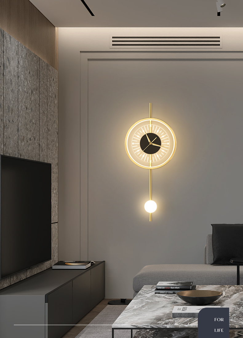 Modern Style Design Wall Lamp For Living Room Bedroom Background Hotel Clock Wall Lamp(WH-OR-252)
